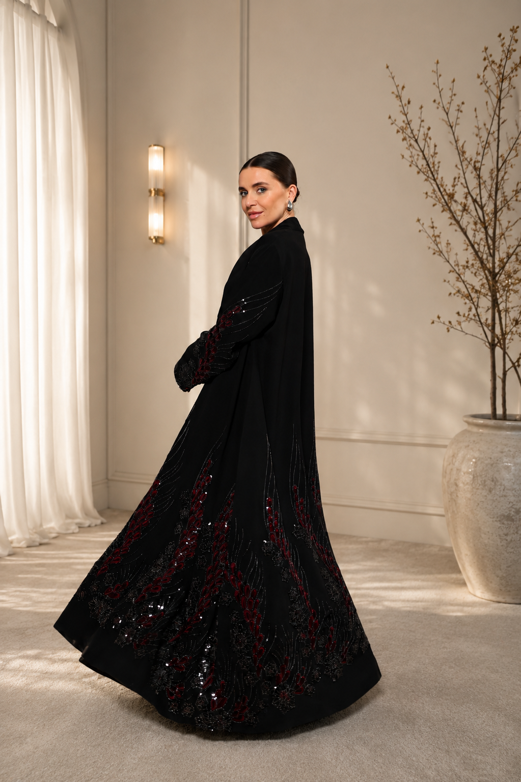 Luxury occasion abaya