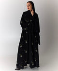 Abaya with semi flower